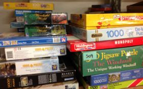 Assorted Mix of Jigsaw Puzzles.