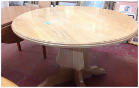 Large Round Wooden Table.