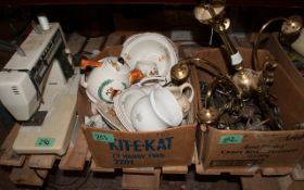 Selection of Ceramics, Includes Teapots, Coffee Pot & Misc Plates.