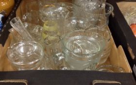 Box of Assorted Glass Ware