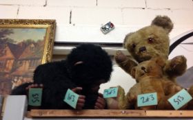Set of Three Cuddly Toys ( 2 Teddy Bears & 1 Gorilla )