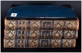 Circa 1920's Newnes Three Volume Set ''The New Book Of Gardening'' with gilt and leather spines in