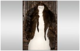 ==WITHDRAWN==1940's Fox Stole Head & Full Tail with knotted cord chain.