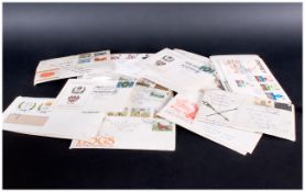 Collection of First Day Cover Stamps, approx 20 envelopes, some of Blackpool interest, Silver