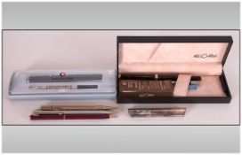 Collection Of Pens including Colibri Of London fountain pen - Includes Box, attachments and