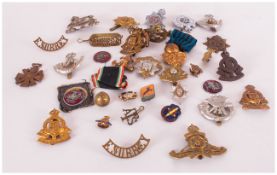 Mixed Collection of Cap Badges and Continental Badges,