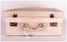 Vintage Pig Skin Travelling Case with accessories.