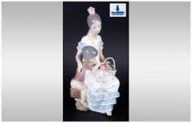 Lladro Figure ' Gypsy Vendors ' Model Num.4993. Issued 1978-1985. Height 9.5 Inches, Mint Condition.