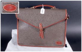 WITHDRAWN    A Ladies Leather Fashion Bag, In Good Condition,  12 x 14.75 Inches.