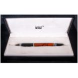 Mont Blanc Fountain Pen Pen nib reads 'Genius Iridium' With box