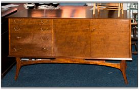 Alfred Cox Retro Sideboard with drawer and cupboard storage. Makers Label reads 'A C Handicrafted