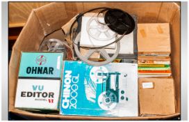 Box Containing A Quantity of Projector/ Reel to Reel Equipment to include a quantity of 8mm
