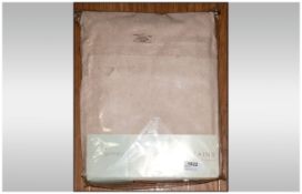 Pair Of Fully Lined Curtains - 46''x54'' cream colour as new condition.