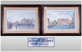 Frank Ellison Pair of Ltd Edition and Pencil Signed, Numbered Colours Prints. Subjects ' County Hall