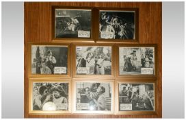 Cinema Stills - Full Framed Set of 8 Front of House Original Lobby Cards For The Miracle Worker (