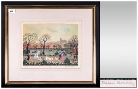 Helen Bradley Pencil Signed Limited Edition Colour Print, titled 'Spring,1908'; 850 copies published