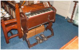 Mason and Hamlin Travelling Pedal Amercian Missionary Organ made in Boston USA, Style no 110. No