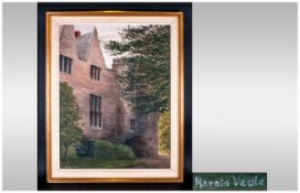 Harold Veale (British, 20thC) Framed Oil On Board. 'St Fagans Castle' Signed lower left. 27 by 20