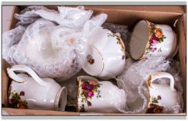 Royal Albert Old Country Roses 10 Pieces To Include Two Small Trays, Sugar And Cover,