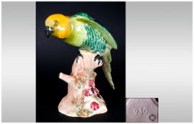 Beswick Bird Figure 'Parakeet' Model Number 930. Issued 1941-1975. 6'' in height. Mint condition.