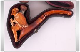 Meerschaum Pipe In Fitted Case A/F