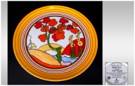 Clarice Cliff Wedgewood Limited Edition Plate number 432 'Bridgewater' pattern. Mint condition.