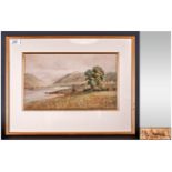 Malcolm Crouse 1907, Lived Sale, Manchester - Watercolour, View of Loch Fyne Head & Dunderave