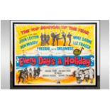 Vintage Pop Poster - Every Days a Holiday (1965) Starring Freddie & The Dreamers, John Leyton,