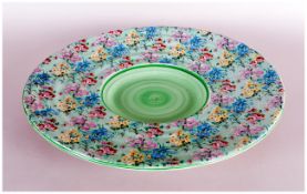 Shelley Impressive 1930's Wall Plaque/Charger Melody Chintz Pattern 14.25'' in diameter. Good