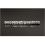 Art Deco Very Fine Platinum Set Diamond Brooch. The Diamonds of Excellent Colour and Clarity. Est