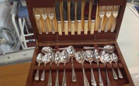 Set of Silver Plated Cutlery Set.