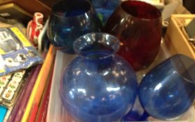 Assorted Coloured Glassware.