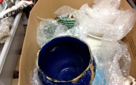 Box of Assorted Ceramics and Glassware.