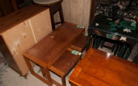 Set of 3 Wooden Tables.