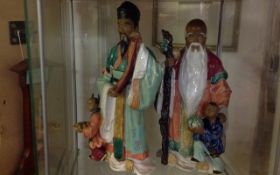 Pair of Chinese Figures.