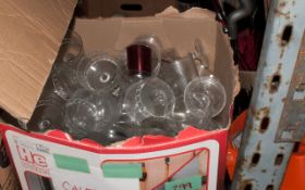 Box of Assorted Mixture Drinking Glasses.