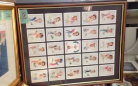 Ryder Cup 1991 Golfers/Framed/Cigarette Cards.