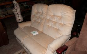 White Two Seater Settee.