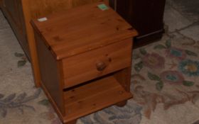 Small Pine Bedside Table.