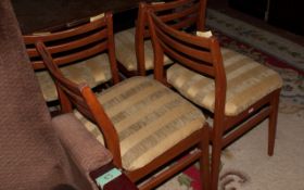 Four Dining Room Chairs ( Cushion Seats )