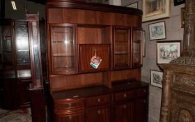 Dark Wood Wall Unit.