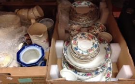 Cutlery Set, Plates, Cups and Saucers, Serving Bowl.