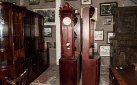 Dark Wood Grandfather Clock.