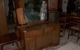 Wooden Dressing Table with Mirror.