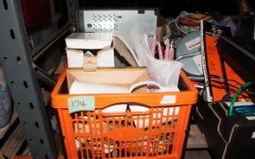 Box of Assorted Linen & Curtains.