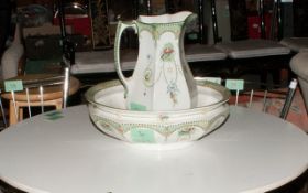 Royal Corona ware Bowl & Jug.