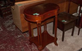 Kidney Shaped Telephone Table.