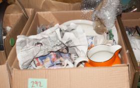 Box of Assorted Ceramics.