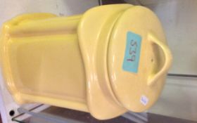 Yellow Ceramic Biscuit Barrel.