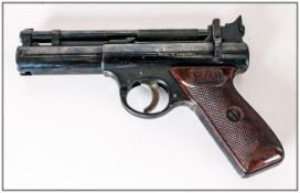 Webley Senior Air Pistol, Cal 177. c.1930-1940's. Num. 472. Good Condition In All Aspects.